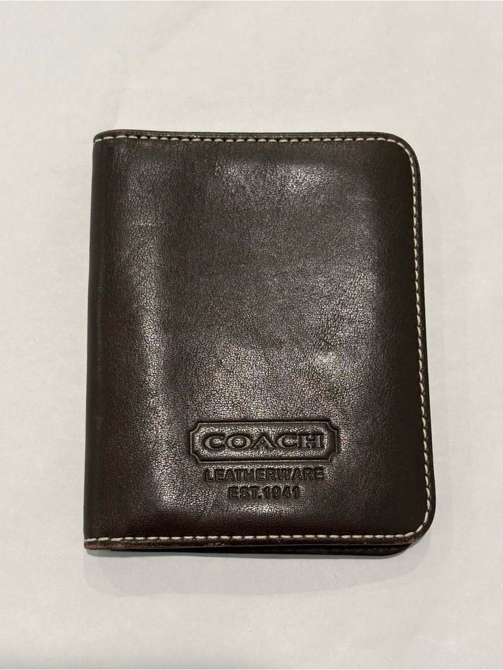 Coach SoHo Brown Leather Shoulder Bag (F10188) with Matching ID Card Holder - Picture 11 of 12